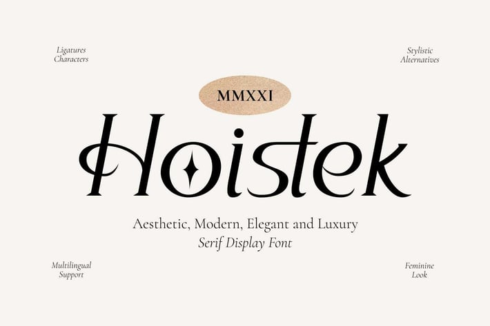 Hoistek - Aesthetic font