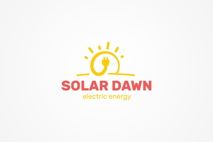 Solar Energy Logo Template