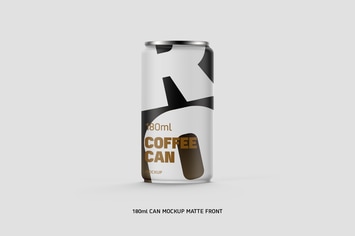 Coffee Can w/n Bottom Cap 180ml Matte Eye Level