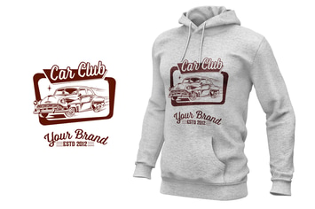 Vintage car design layout