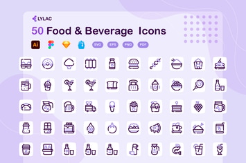 Lylac - Food and Beverage Icons