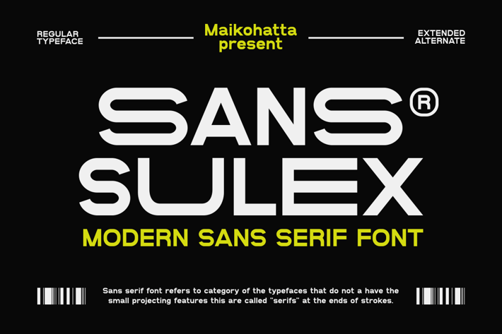 Sans Sulex - Modern Sans Serif Font