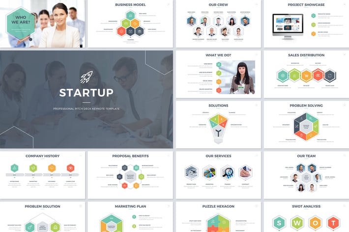 Startup Pitch Deck Keynote Template