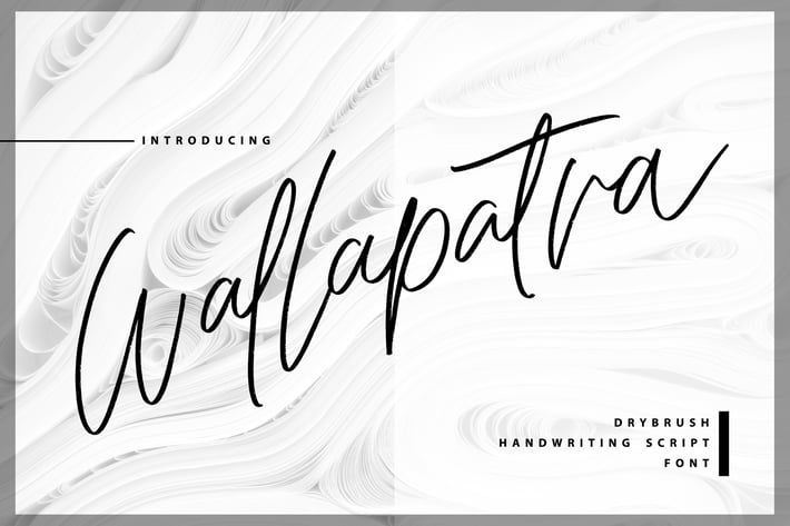 Wallapatra | Drybrush Handwriting Script Font