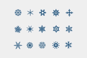 15 Snowflake Icons
