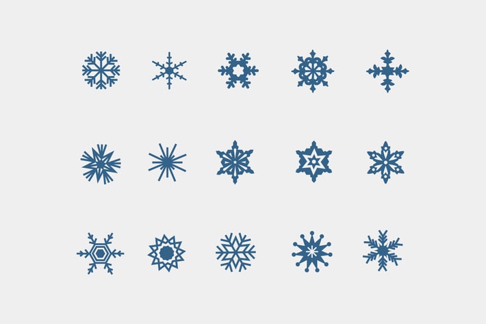 15 Snowflake Icons