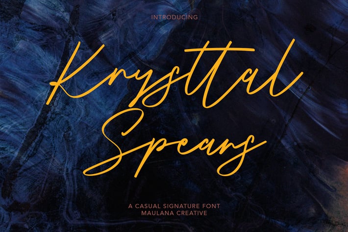 Krysttal Spears Casual Signature Font