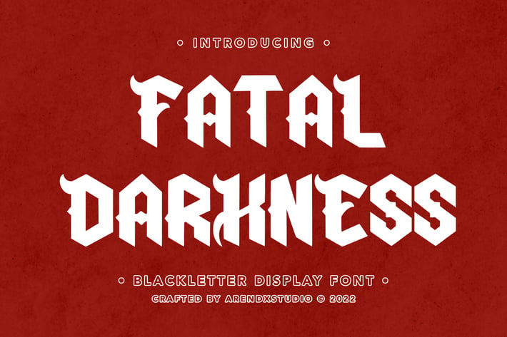 Fatal Darkness - Blackletter Display Font