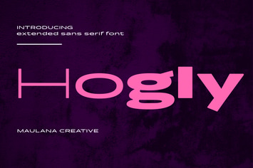 Hogly Extended Sans Serif Font