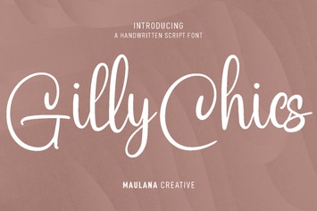 Gilly Chics Handwritten Script Font