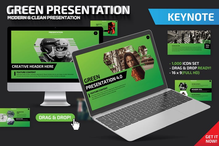 Green Keynote Presentation Template