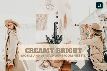 Creamy Bright Lightroom Presets Dekstop and Mobile