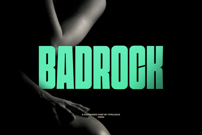 Badrock - Condensed Display Font