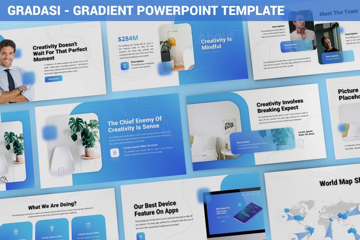 Gradasi - Gradient Powerpoint Template