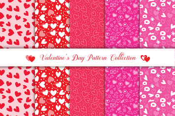 Valentine's day pattern collection v3