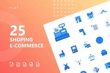 Shopping E-Commerce Flat Icons