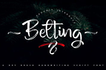 Belting | Dry Brush Handwriting Script Font
