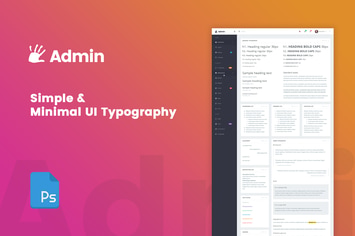 highFive Admin - Typography