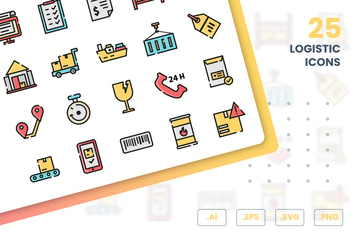 Logistics Icons Set