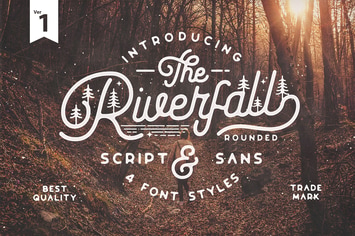 Riverfall Rounded Script and Sans 4 Typeface Ver.1