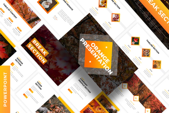 Orange - Business Powerpoint Template
