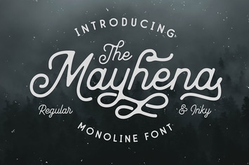 Mayhena Monoline Font
