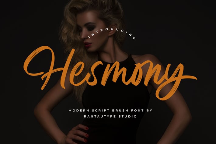 Hesmony Modern Brush Script Font