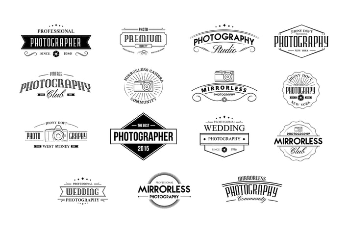 Vintage Badges for Photography
