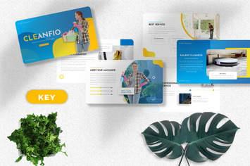 Cleanfio - Cleaning Service Keynote Templates