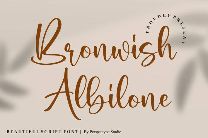 Bronwish Albilone Script Font