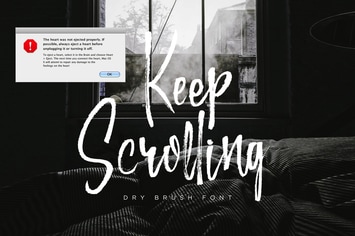 Keep Scrolling - Handwritten Font