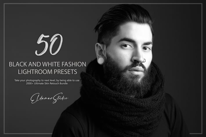 50 Black and White Fashion Lightroom Presets