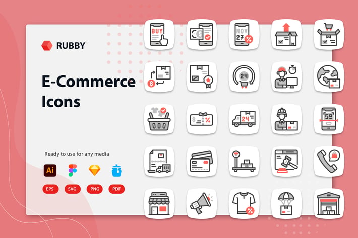 Rubby - Ecommerce Icons
