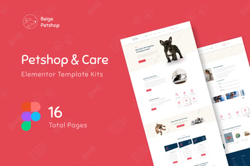 Beige - Pet Shop Website Design Figma Template
