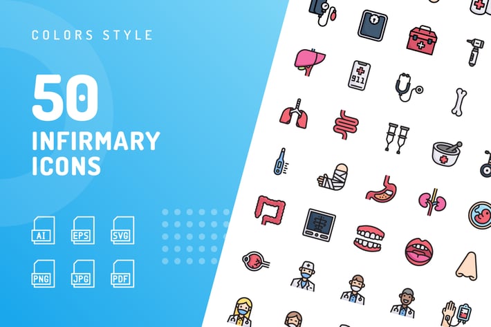 Infirmary Color Icons 