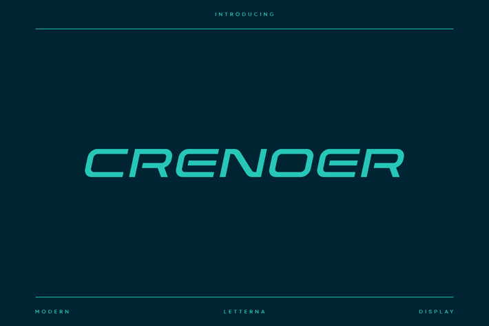 Crenoer - Modern Sport Typeface