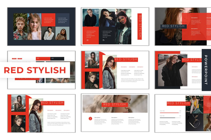 Red Stylish - Powerpoint Template
