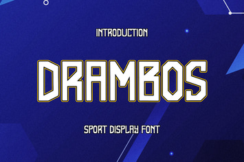 DRAMBOS - Sport Display Font