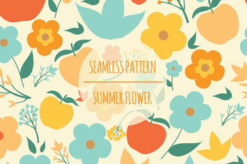Summer Flower – Seamless Pattern