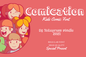 Comication - Cute kids font