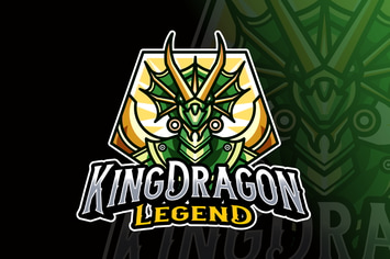 King Dragon Logo Template