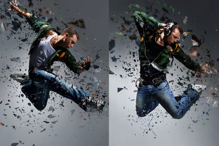 Shatter 2 Photoshop Action