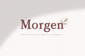 Morgen - Handwritten Serif Font Family