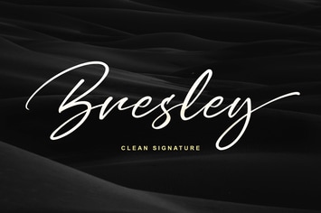Bresley Signature Font