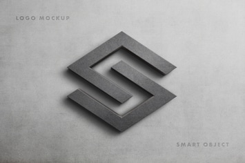 Stone Logo Mockup Scene