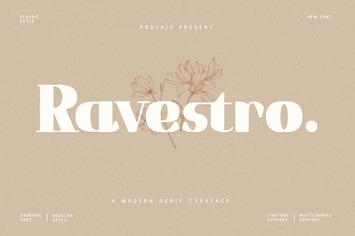 Ravestro - A Modern Serif Typeface