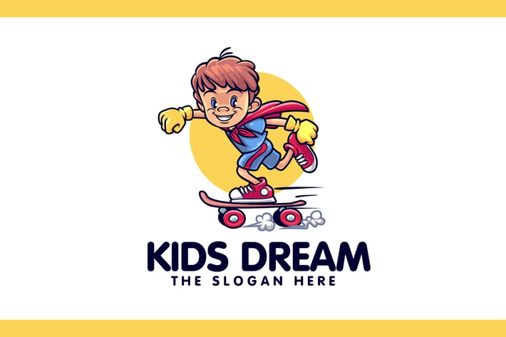 Kids Dream Character Mascot Logo