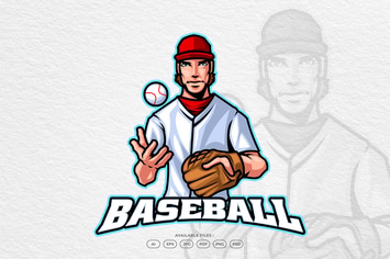 Baseball Pitcher Logo