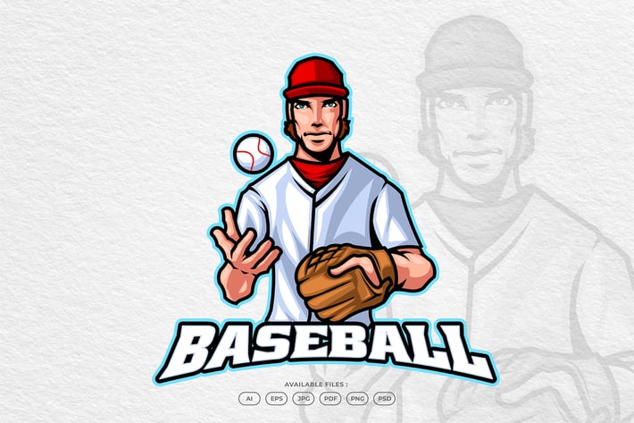 Baseball Pitcher Logo