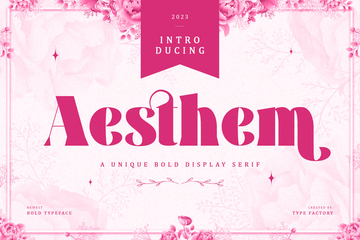 Aesthem - Unique Display Serif